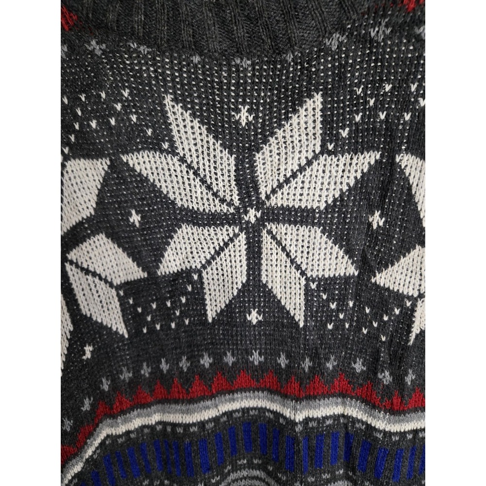 Vintage 90s Christmas Snowflake Cosby Sweater True Rock Size Small Xmas
